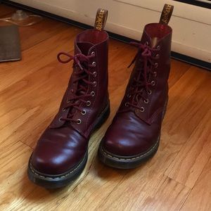 Dr. Martens Burgundy Boots